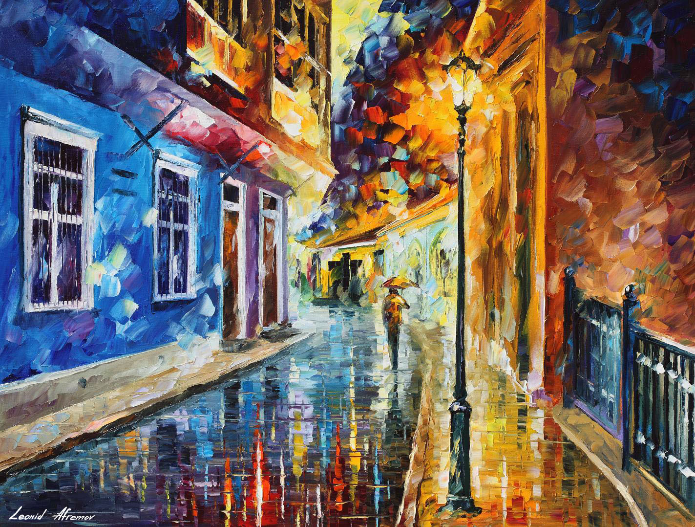 1423x1078 Leonid Afremov, Oil On Canvas, Palette Knife, Buy Original - Ecuadorian Painting