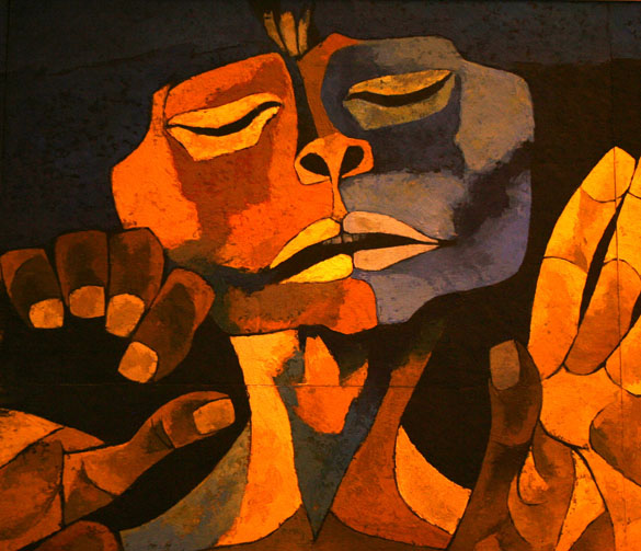 585x503 Quito, Ecuador's Capilla Del Hombre New World Review - Ecuadorian Painting