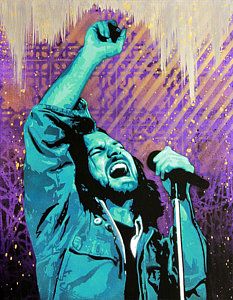 233x300 Eddie Vedder Painting - Eddie Vedder Painting