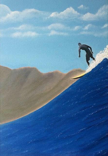 444x640 Kelly Slater On Twitter Painting By Eddie Vedder For My Birthday - Eddie Vedder Painting