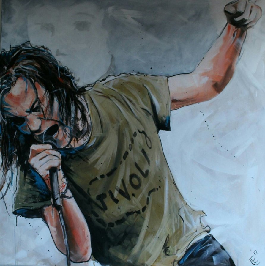 Eddie Vedder Painting At PaintingValley.com | Explore Collection Of ...