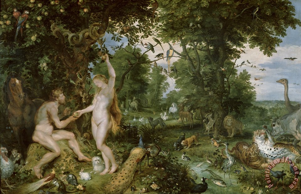 960x619 Jan Brueghel And Rubens The Garden Of Eden With The Fall Of Man - Eden Painting