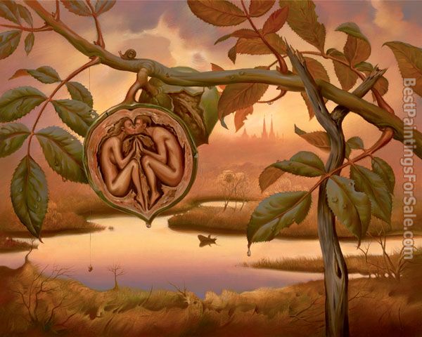 600x480 Vladimir Kush Walnut Of Eden Painting 50% Off - Eden Painting