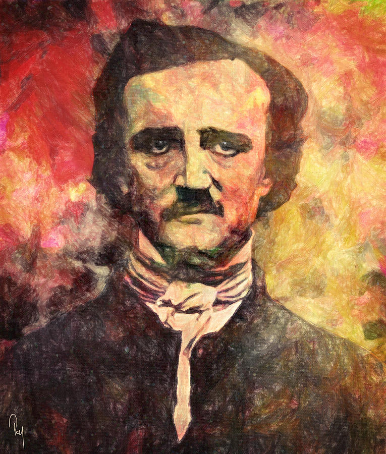 765x900 Edgar Allan Poe Painting By Zapista - Edgar Allan Poe Painting