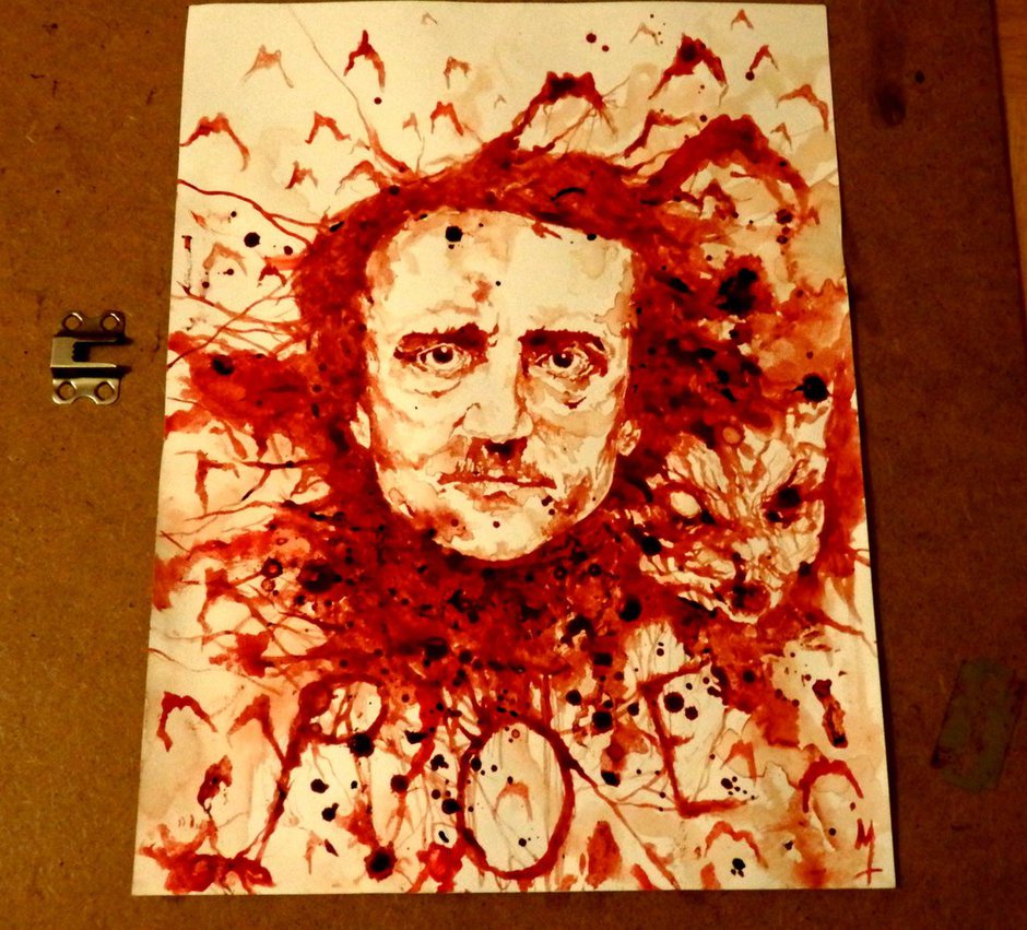 940x851 Edgar Allan Poe By Priestofterror - Edgar Allan Poe Painting