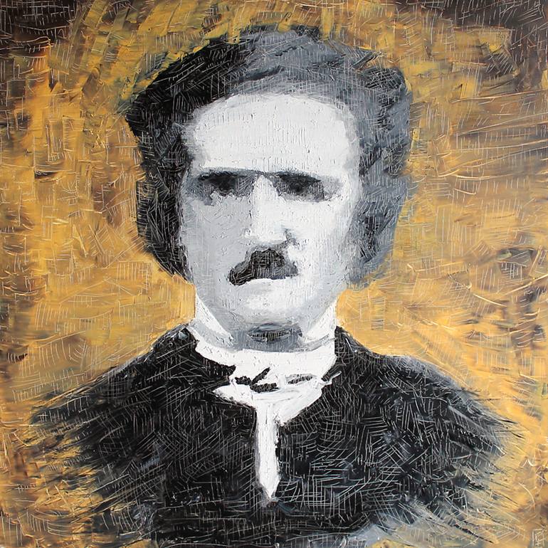 770x770 Saatchi Art Edgar Allan Poe Painting By Federico Galeotti - Edgar Allan Poe Painting