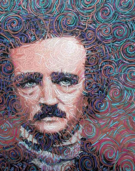 474x600 Edgar Allan Poe Art - Edgar Allan Poe Painting Story