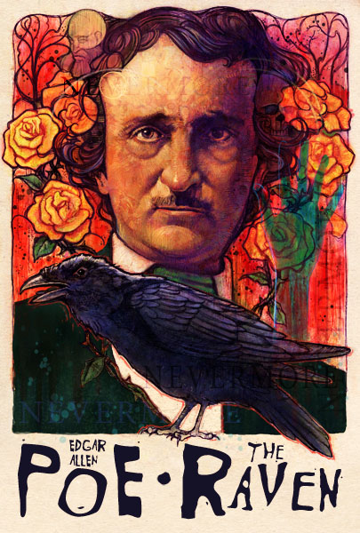 Edgar Allan Poe Painting Story at PaintingValley.com | Explore ...