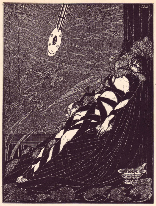 500x660 Harry Clarke's Illustrations For Edgar Allan Poe's Stories (1919 - Edgar Allan Poe Painting Story