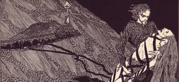 615x285 Disturbing 1919 Drawings For An Edgar Allan Poe Story Collection - Edgar Allan Poe Painting Story