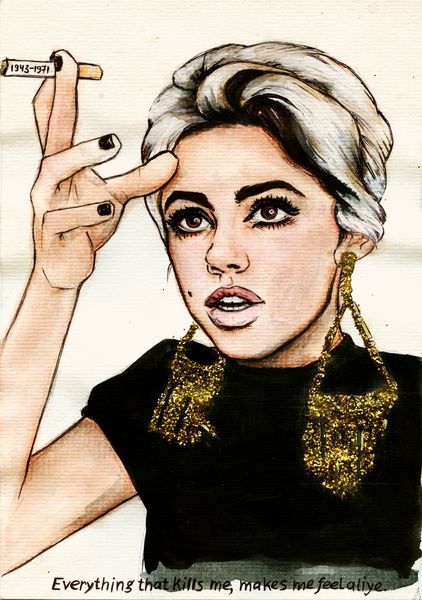 Edie Sedgwick Painting