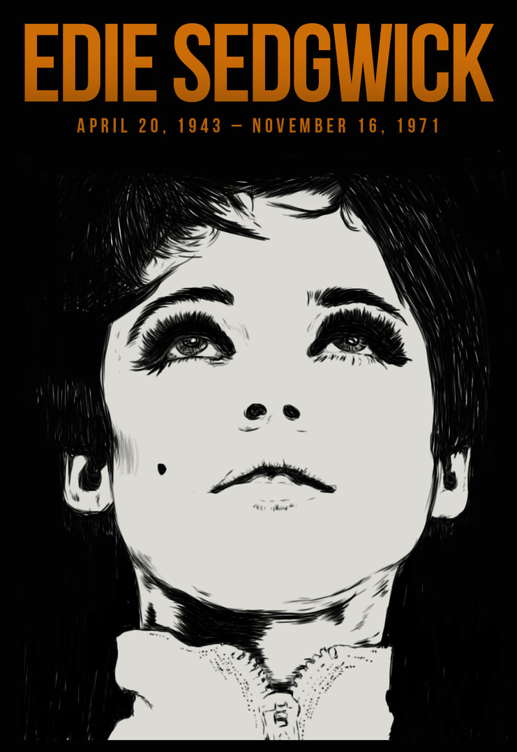 741x1078 Edie Sedgwick By Madmonsters - Edie Sedgwick Painting