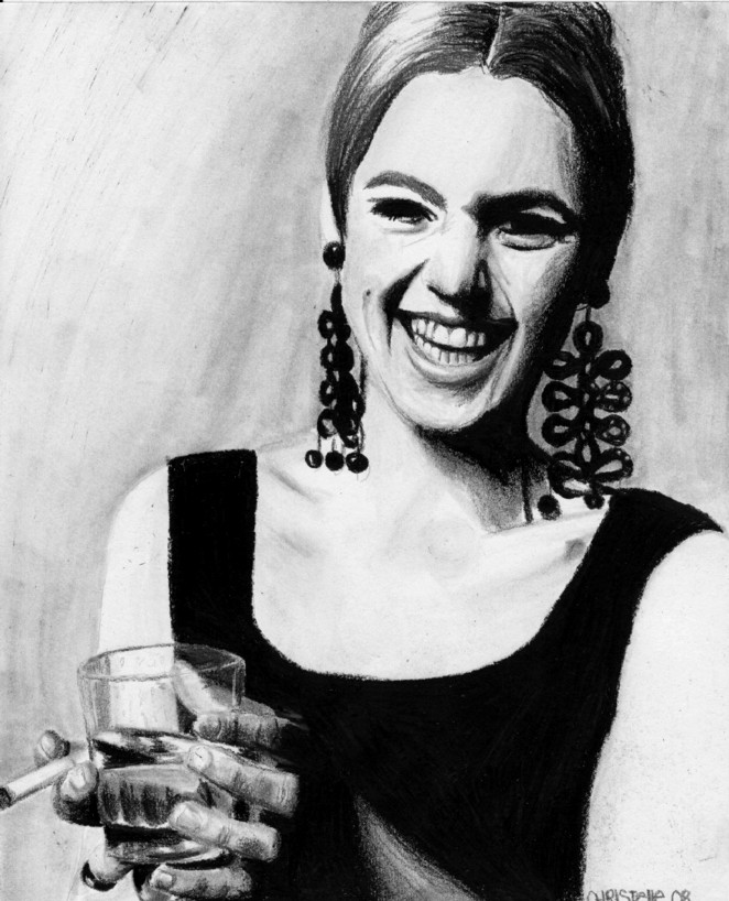 662x818 Edie Sedgwick. By Kaleidosc0pe - Edie Sedgwick Painting