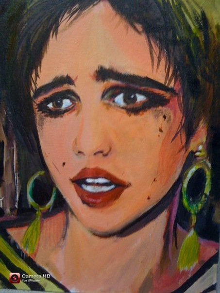 453x603 Painting Edie Sedgwick By Sazuuki Kun - Edie Sedgwick Painting