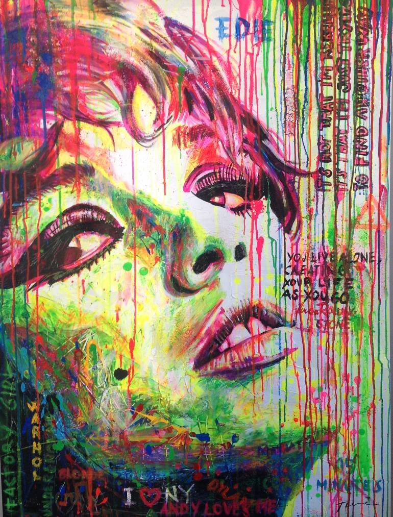 770x1013 Saatchi Art Edie Sedgwick Painting By Ram Mac - Edie Sedgwick Painting
