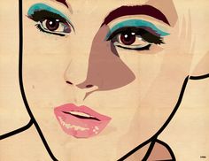 236x182 Edie Sedgwick Art Print 2a R T Edie Sedgwick - Edie Sedgwick Painting