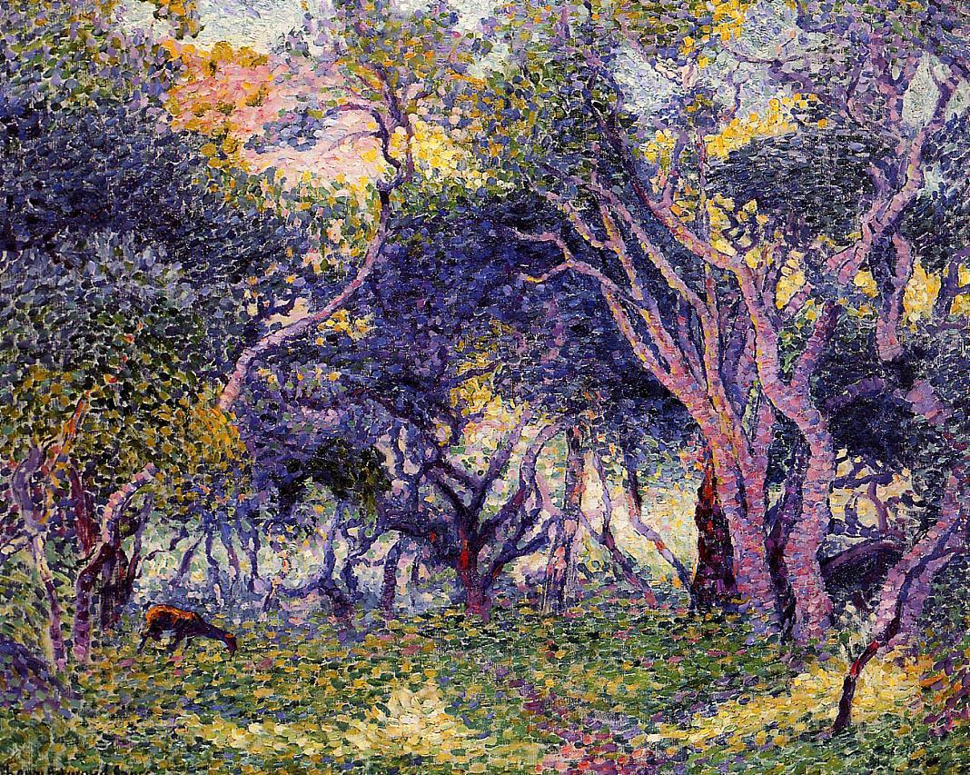 1068x853 In The Woods 1906 1907 Painting Henri Edmond Cross Oil Paintings - Edmond Woods Painting