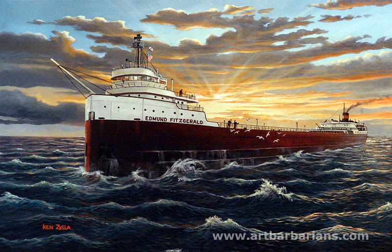 800x516 Wildlife Art Prints Plus Original Paintings With A Wide Selection - Edmund Fitzgerald Painting
