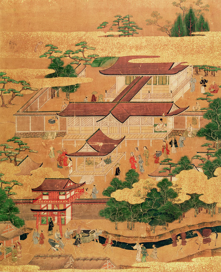 733x900 The Life And Pastimes Of The Japanese Court - Edo Painting