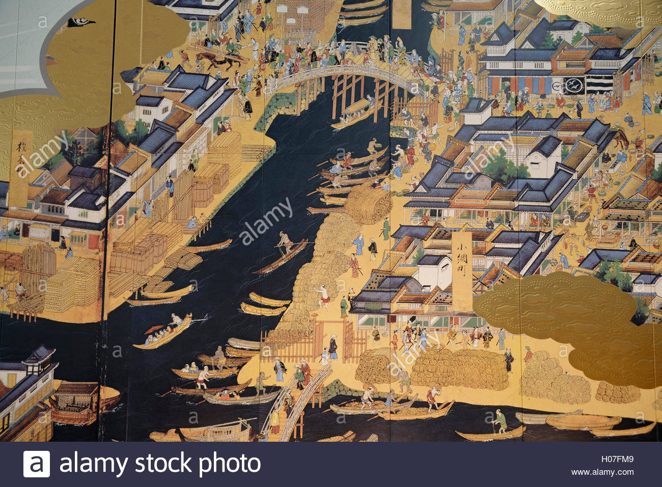 1300x957 Traditional Edo Painting On The Replica Of Nihonbashi Bridge - Edo Painting
