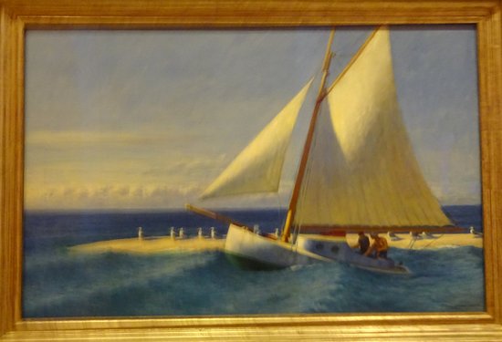 550x375 Sailing Boat Painting By Edward Hopper - Edward Hopper Sailboat Painting