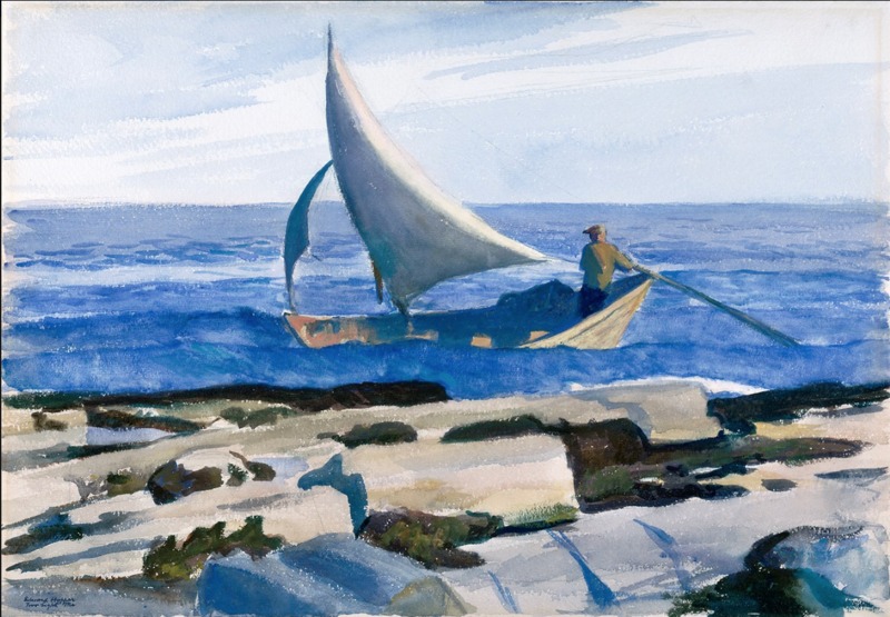 800x555 Artwork By Edward Hopper - Edward Hopper Sailboat Painting