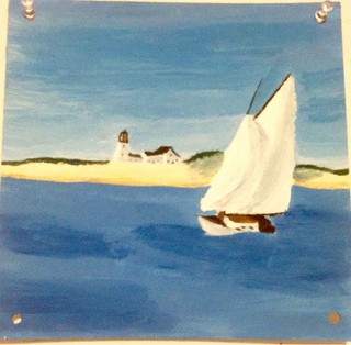 320x314 Sailboat Drawings On Paigeeworld. Pictures Of Sailboat - Edward Hopper Sailboat Painting