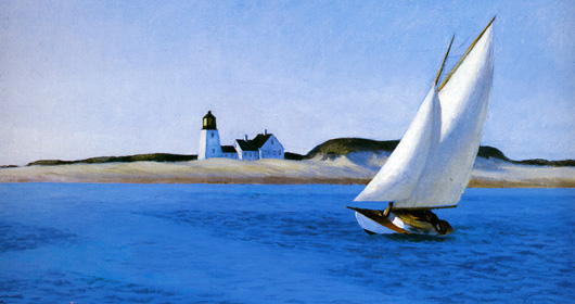 530x280 Edward Hopper Artwork Paintings - Edward Hopper Sailboat Painting