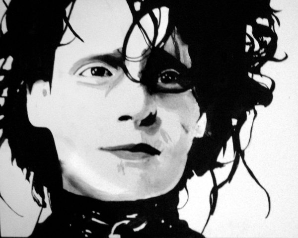 600x479 Edward Scissorhands By Mixtapegoddess - Edward Scissorhands Painting