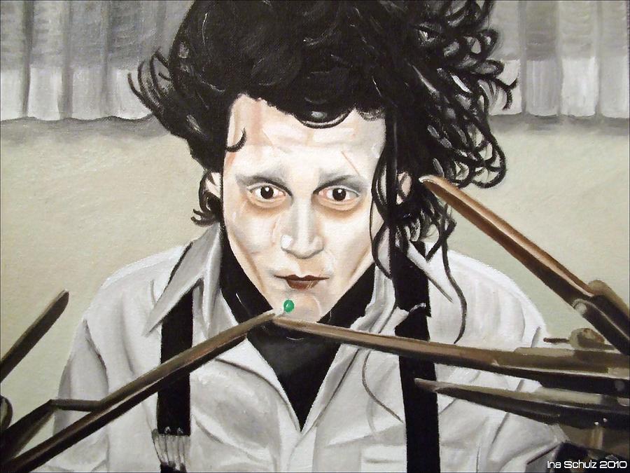 900x675 Johnny Depp - Edward Scissorhands Painting