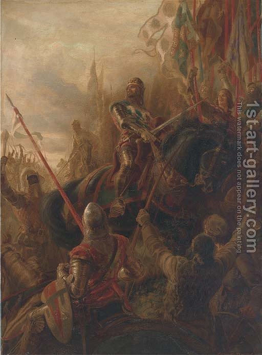 512x693 Edward, The Black Prince, And Sir John Chandos - Edward The Black Prince Painting