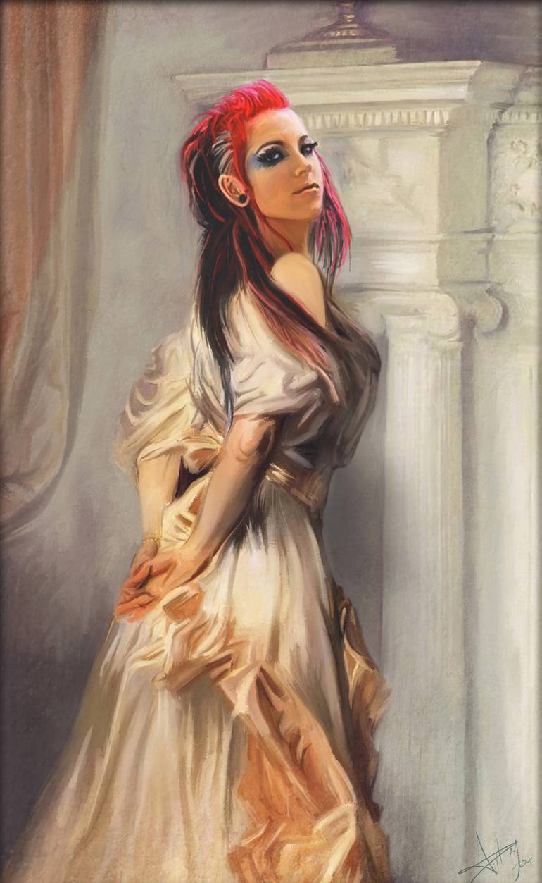 770x1253 Saatchi Art Edwardian Punk Painting By Ant Fox - Edwardian Painting