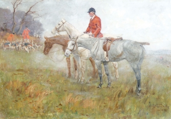 350x244 Oil Painting Lionel Edwards Gone To Ground - Edwards Painting