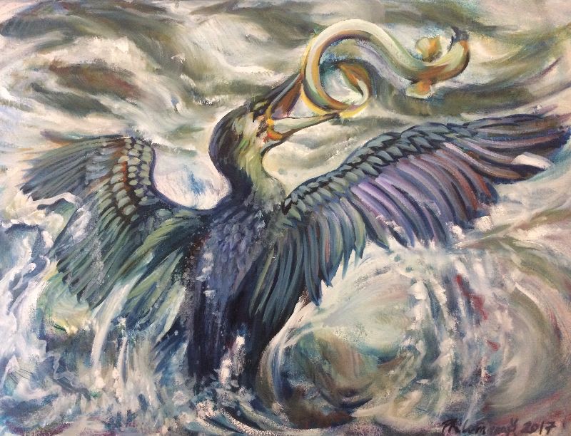 800x612 Painting Gallery Philomena Harmsworth Art - Eel Painting