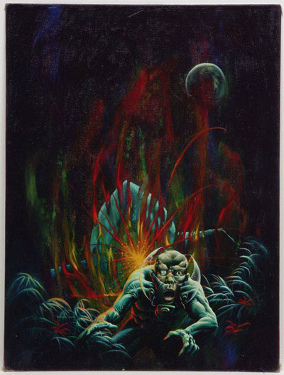 400x529 Robert Edward Auctions Original Kenneth Smith Cover Painting - Eerie Painting