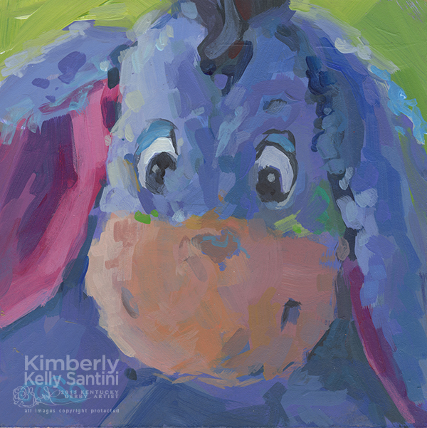 600x601 Paintings With Soul Eeyore Ii, Toy - Eeyore Painting