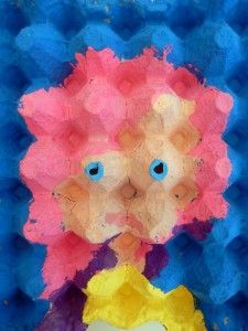 225x300 Egg Carton Portraits Art With Ms. Crosby - Egg Carton Painting