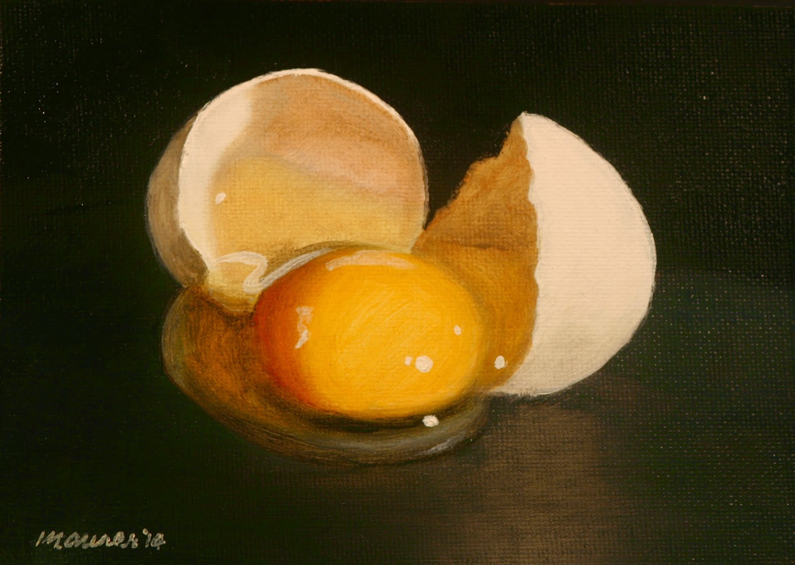 1600x1137 A Painting A Day Miniature Masterpieces - Egg Yolk Painting