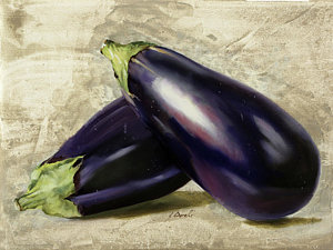 300x225 Eggplant Paintings Fine Art America - Eggplant Painting