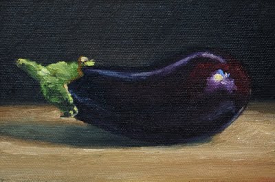 400x265 Eggplant {A Daily Painting} Elizabeth Floyd - Eggplant Painting