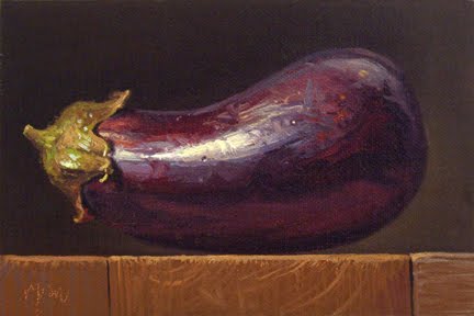 432x288 Oil Paintings By Abbey Ryan - Eggplant Painting
