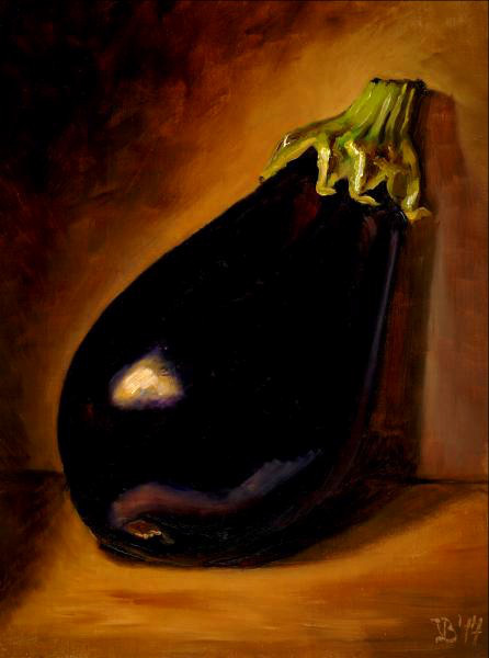446x600 Eggplant - Eggplant Painting