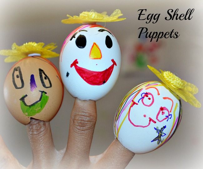 650x542 Fine Motor Activity With Egg Shell Puppets Fun Littles - Eggshell Painting