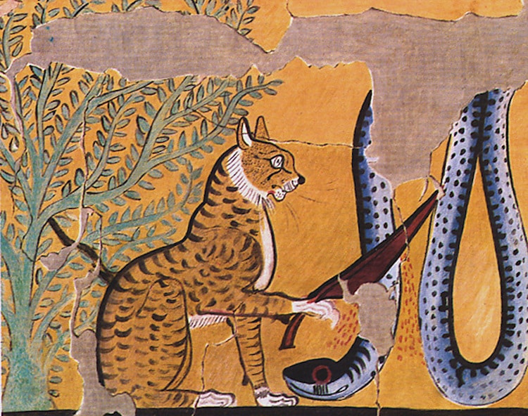 750x592 Cats In Art A Look - Egyptian Cat Painting