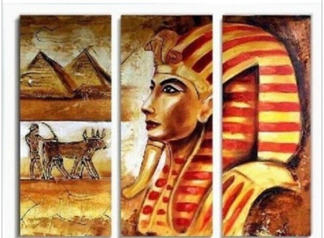 640x470 Exquisite Modern Art Egyptian Pharaoh Decorative Oil Painting No - Egyptian Oil Painting