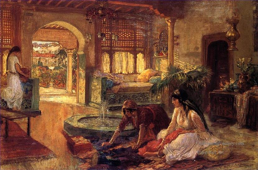 830x547 Oil Paintings Of 6 Orientalist Interior Egyptian Arabian Frederick - Egyptian Oil Painting