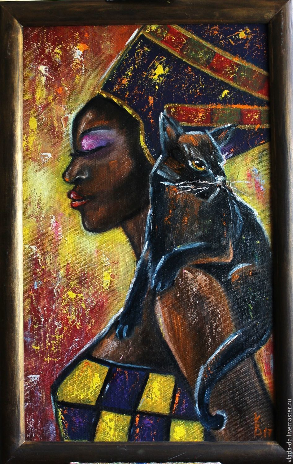 946x1500 Oil Painting Queen Of Egypt Shop Online On Livemaster - Egyptian Oil Painting