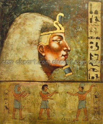 333x400 Oil Paintings On Canvas Free Shipping Egyptian Hieroglyphics - Egyptian Oil Painting