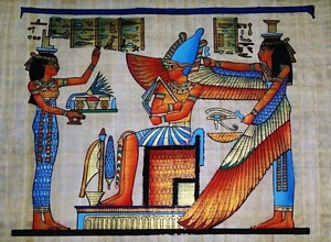 Egyptian Painting On Papyrus Paper Value at PaintingValley.com ...