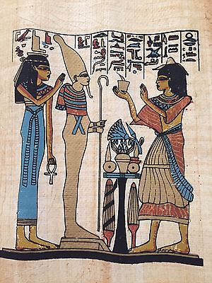 300x400 Egyptian Papyrus Painting Art Vintage - Egyptian Papyrus Painting